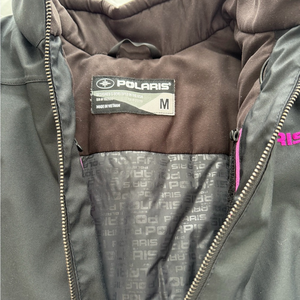 Polaris Women's Ski & Snow Jacket - Black and Pink - Picture 3 of 4